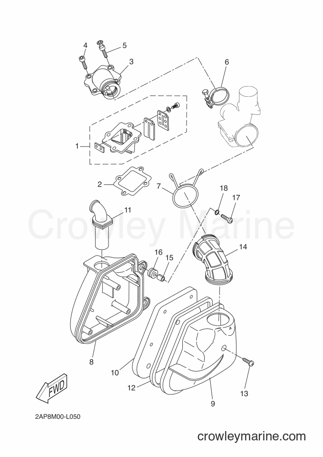 Yamaha Motors YN50M (2AP9) [010] - INTAKE