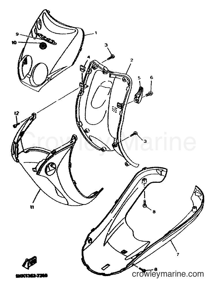 Yamaha Motors YN50 (5MRB) [010] - LEG SHIELD