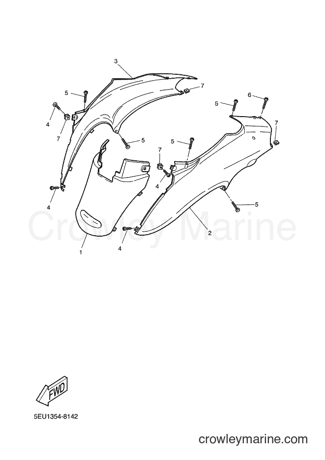 2004 Scooter YH50 - YH50 (5UB3) [030] - SIDE COVER