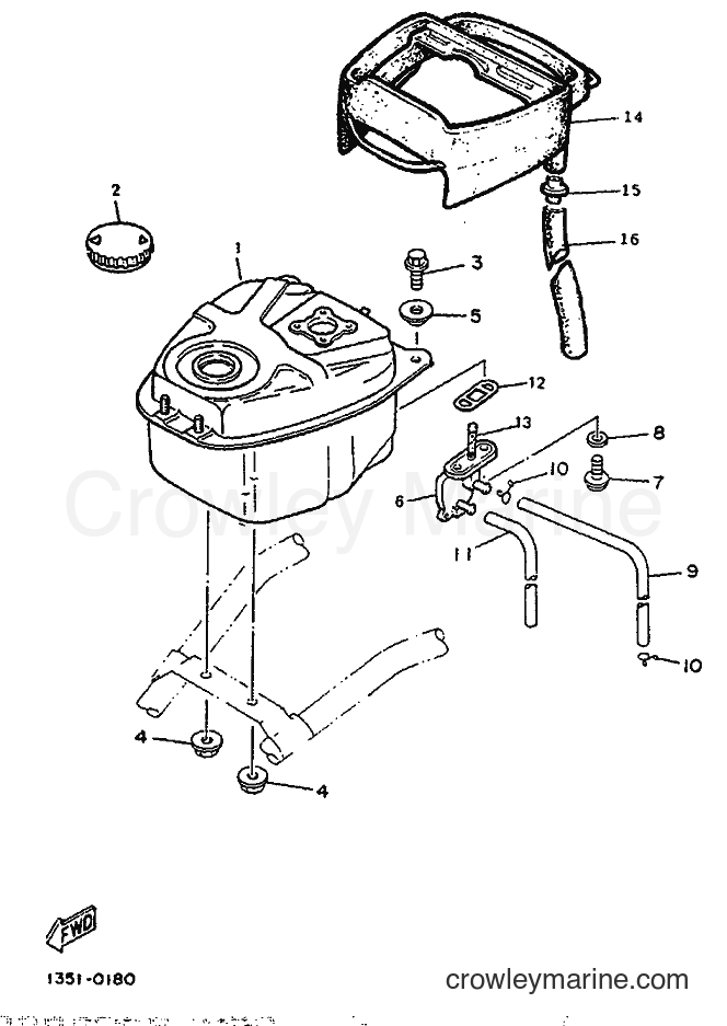 1994 Scooter CW50 - CW50 (4LJ1) [999] - FUEL TANK