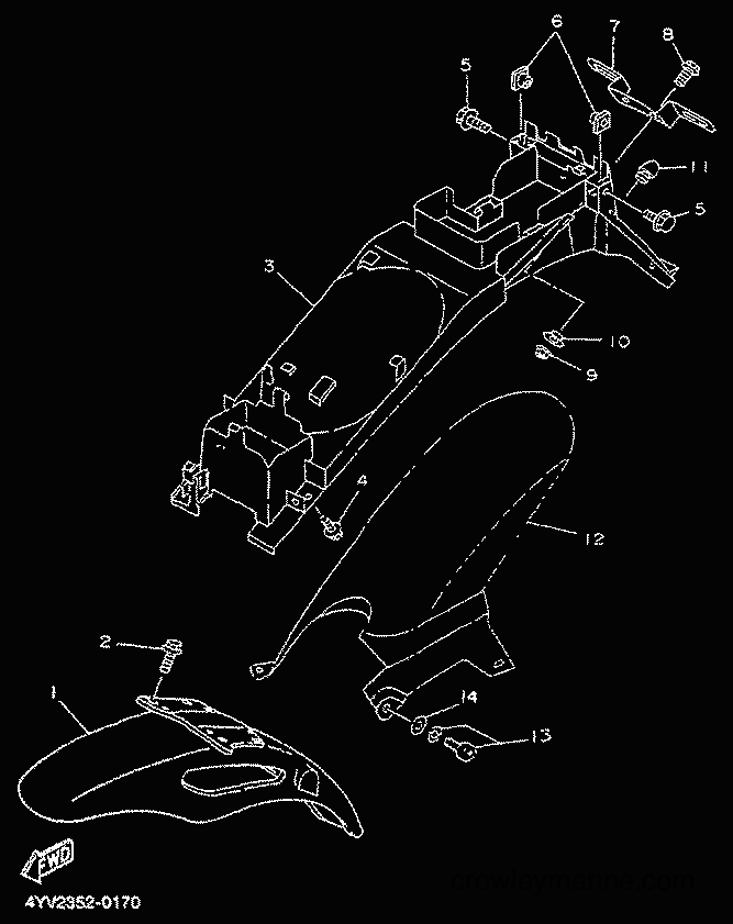 2000 Scooter TZR50 - TZR50 (4YV2) [000] - FENDER
