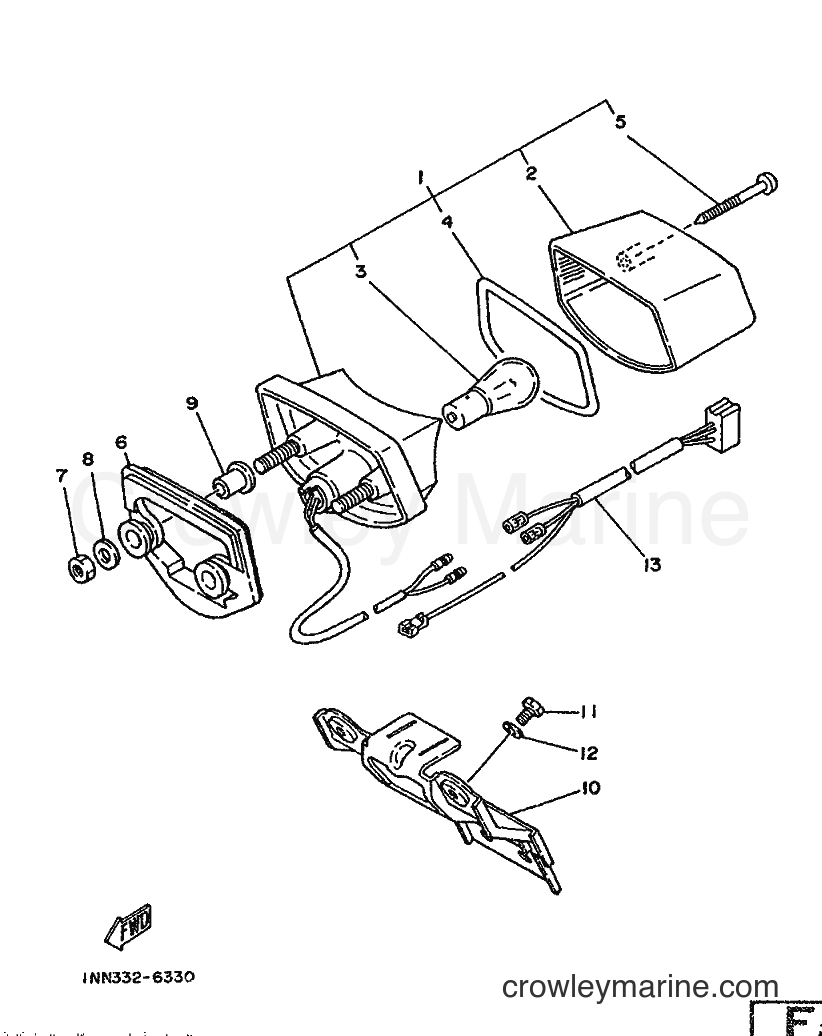 1987 Scooter DT50M - DT50M (2UM) [999] - SCHLUSSLEUCHTE