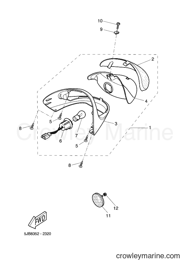 Yamaha Motors YH50 (5UB4) [060] - TAILLIGHT