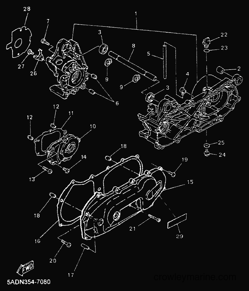 Yamaha Motors YN50 (5ADT) [010] - CRANKCASE