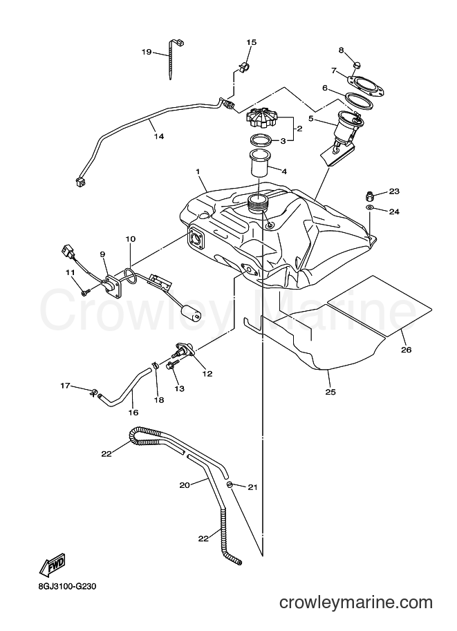 2012 Snowmobile RPZ50VT - RPZ50VT (8GJC) [010] - FUEL TANK