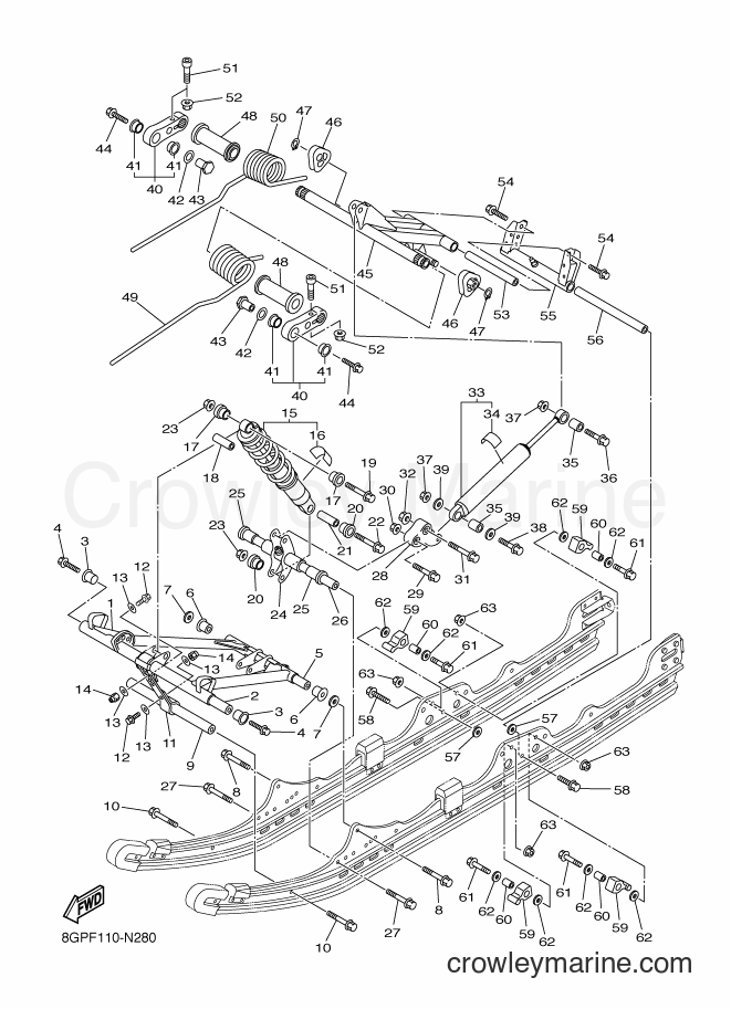 2015 Snowmobile RPZ50M - RPZ50M (8GPH) [030] - TRACK SUSPENSION 2