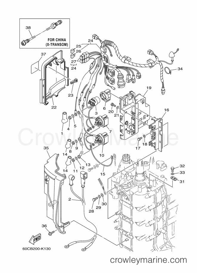 Yamaha Motors F100BEHDX (60CB) [160] - ELECTRICAL 2