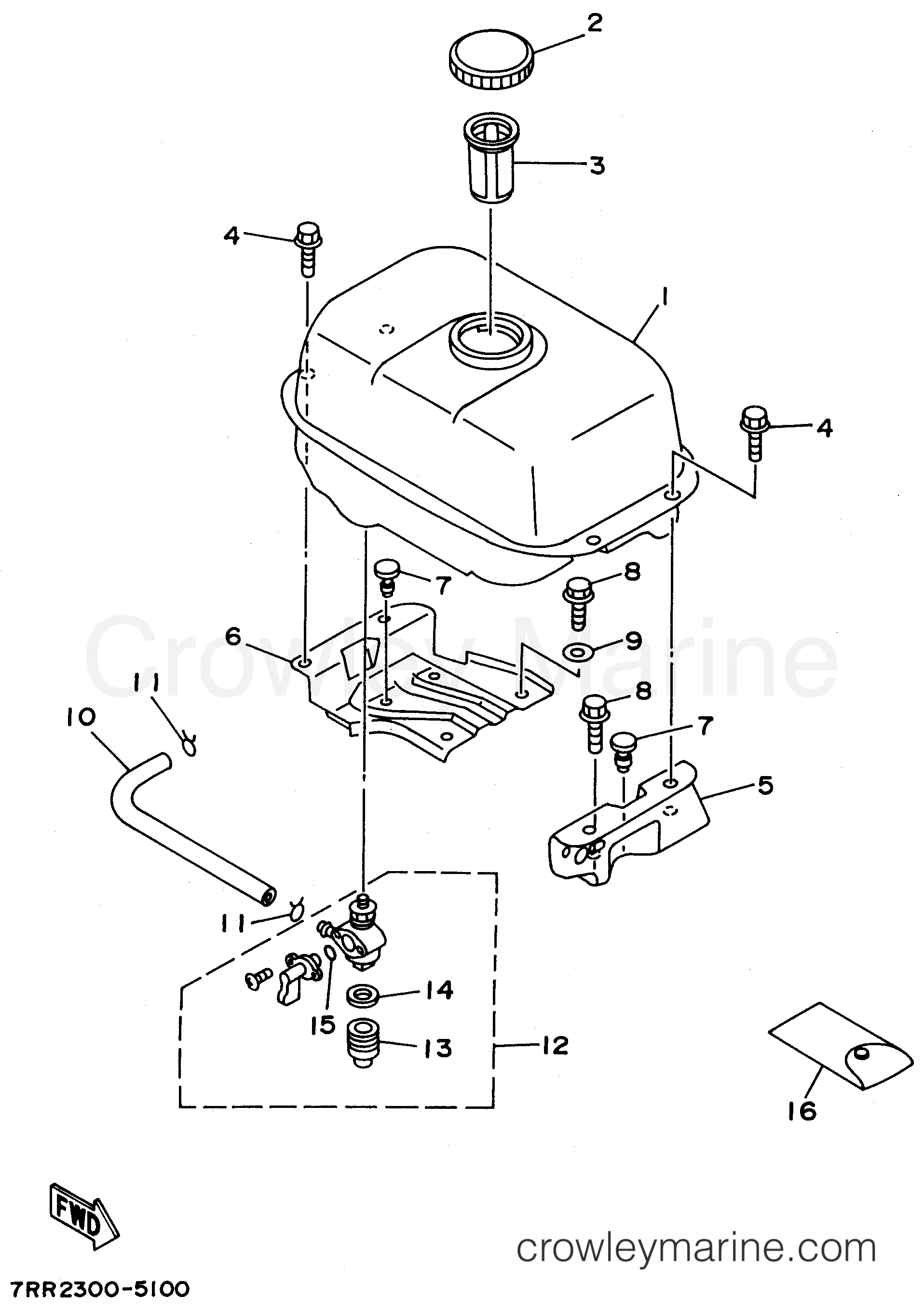 Yamaha Motors YP20GX - FUEL TANK