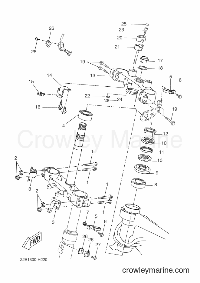 2009 Dirt Bike WR125R - WR125R (22B1) [010] - STEERING