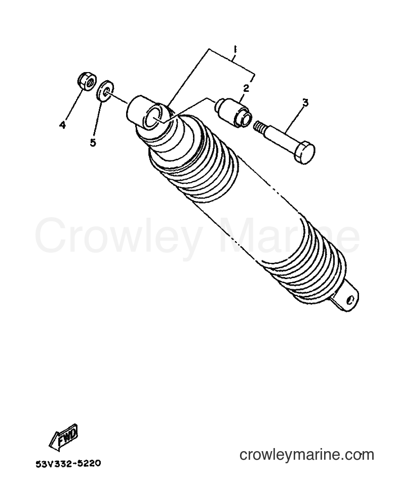 1987 Scooter DT80LC - DT80LC (2RA) [999] - REAR SUSPENSION