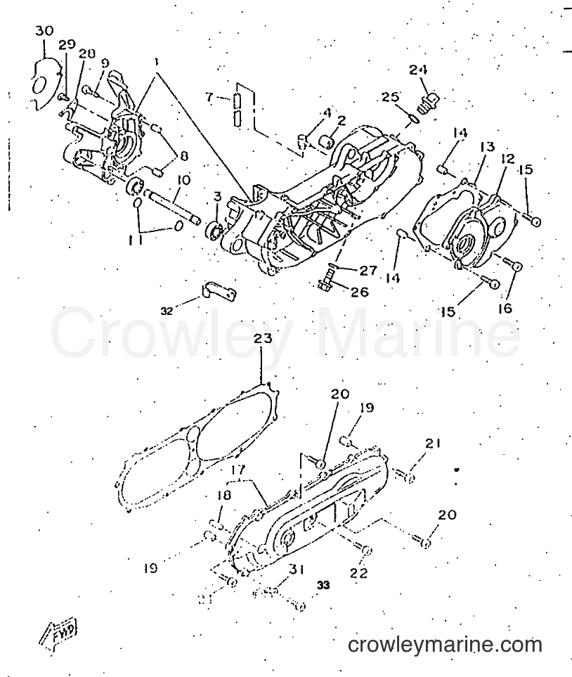 1997 Scooter CW50RS - CW50RS (4YA2) [999] - CRANKCASE