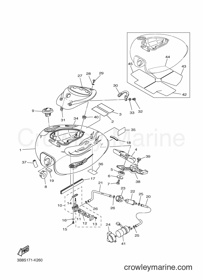 2011 Cruiser XVS1100 - XVS1100 (3B8S) [010] - FUEL TANK