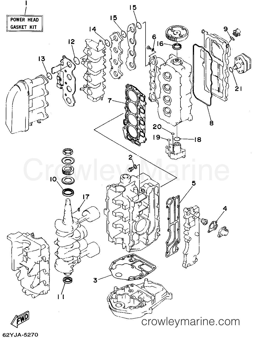 Yamaha Motors F50TLHT - REPAIR KIT 1