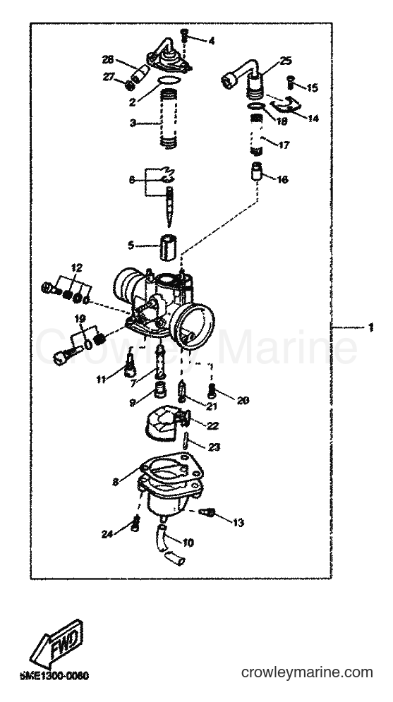 2001 Scooter YQ100 - YQ100 (5ME4) [080] - CARBURETOR
