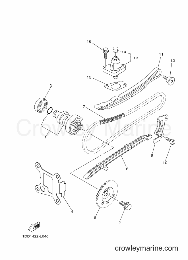 2012 Scooter AT125FC - AT125FC (1DB2) [010] - CAMSHAFT & CHAIN