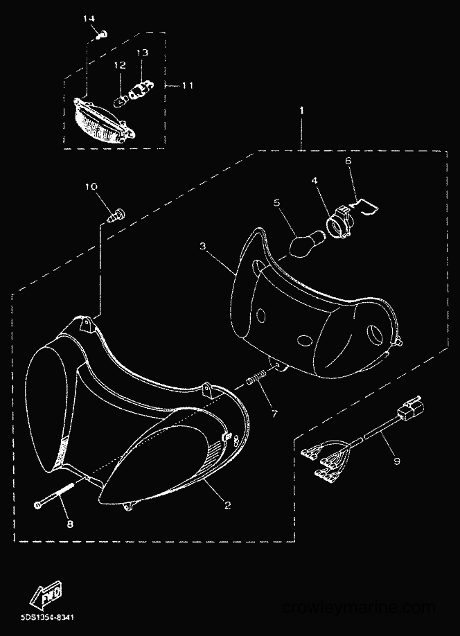 2000 Scooter YP125E - YP125E (5DSK) [010] - HEADLIGHT