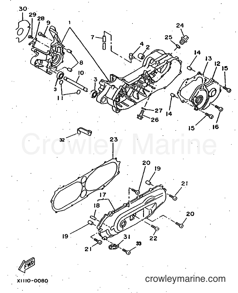1997 Scooter CW50 - CW50 (4VV7) [999] - CRANKCASE