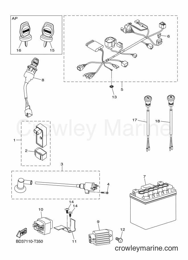 2019 ATV YFM90R - YFM90R (BD3B) [010] - ELECTRICAL 1