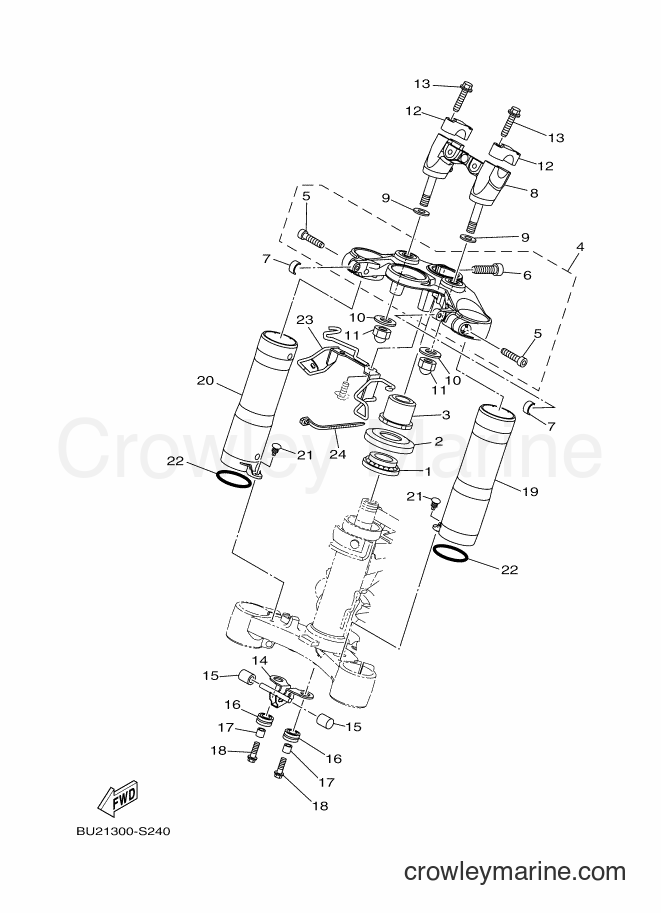 2017 Street Bike MT07A - MT07A (BM52) [010] - STEERING
