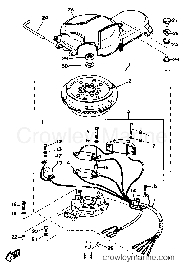 Yamaha Motors FT9.9EXJ - CDI MAGNETO
