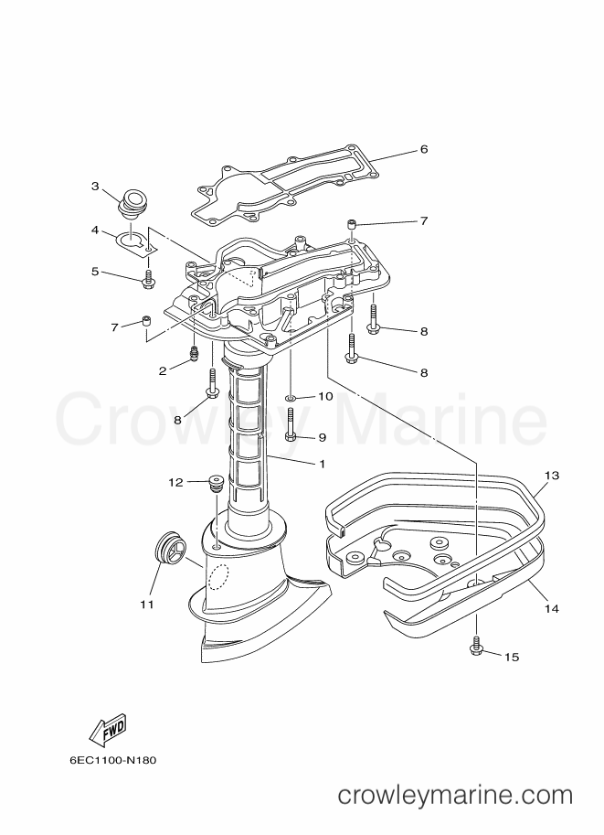 Yamaha Motors F4MHA (6EC3) [100] - UPPER CASING