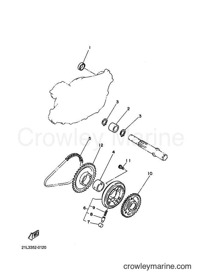 2000 Street Bike SR250 - SR250 (21L3) [010] - STARTER CLUTCH