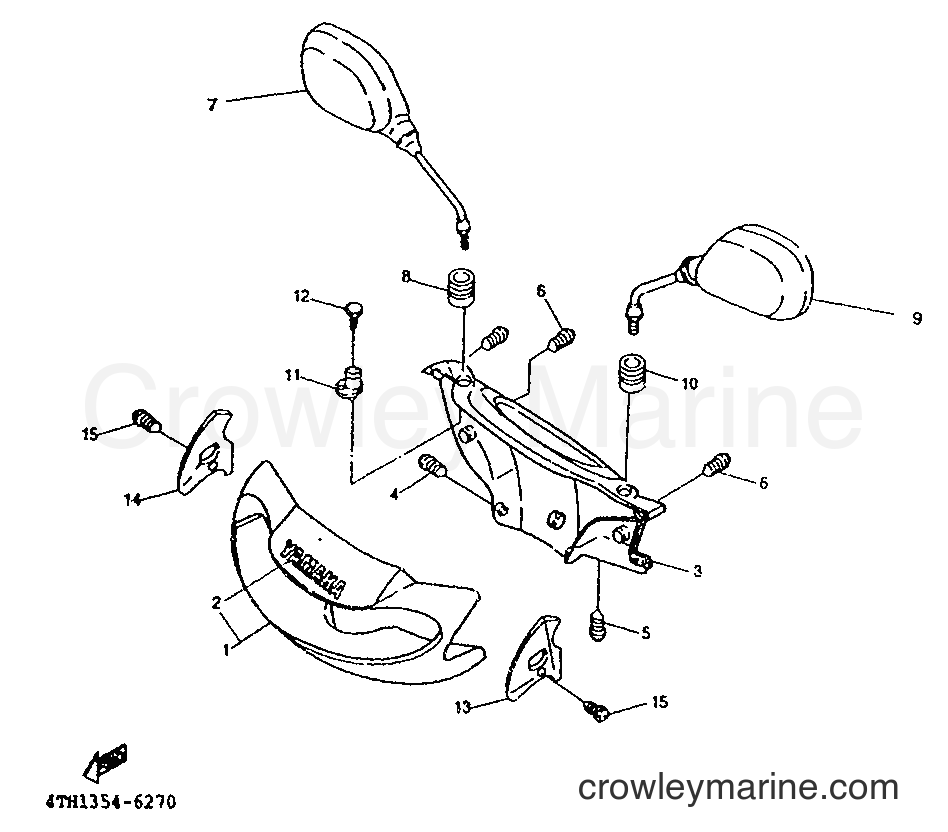 1999 Scooter XC125TR - XC125TR (4THH) [010] - COWLING 1