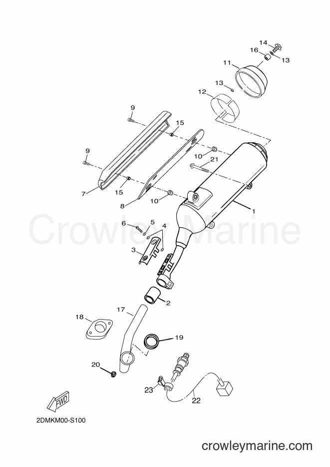 2017 Scooter YP125RA - YP125RA (2DMD) [010] - EXHAUST