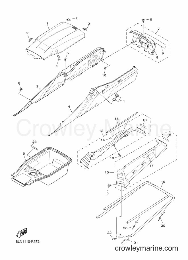 Yamaha Motors SRV10SD46 (8LN3) [010] - BUMPER