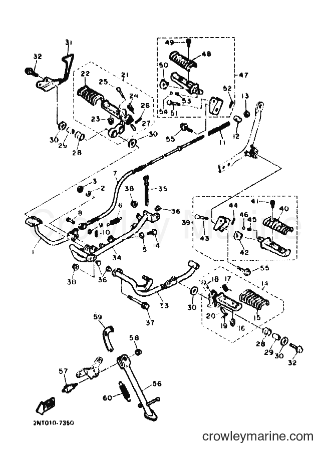 1993 Cruiser XV535 - XV535 (3JC6) [010] - STAND & FOOTREST