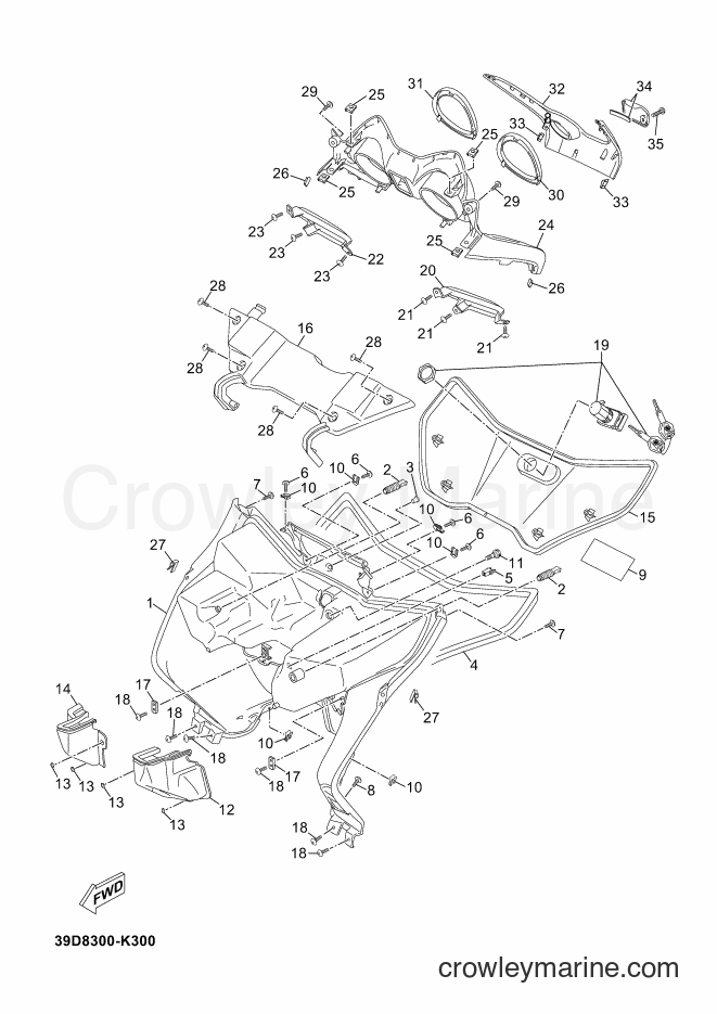 Yamaha Motors YP125R (39DF) [010] - LEG SHIELD