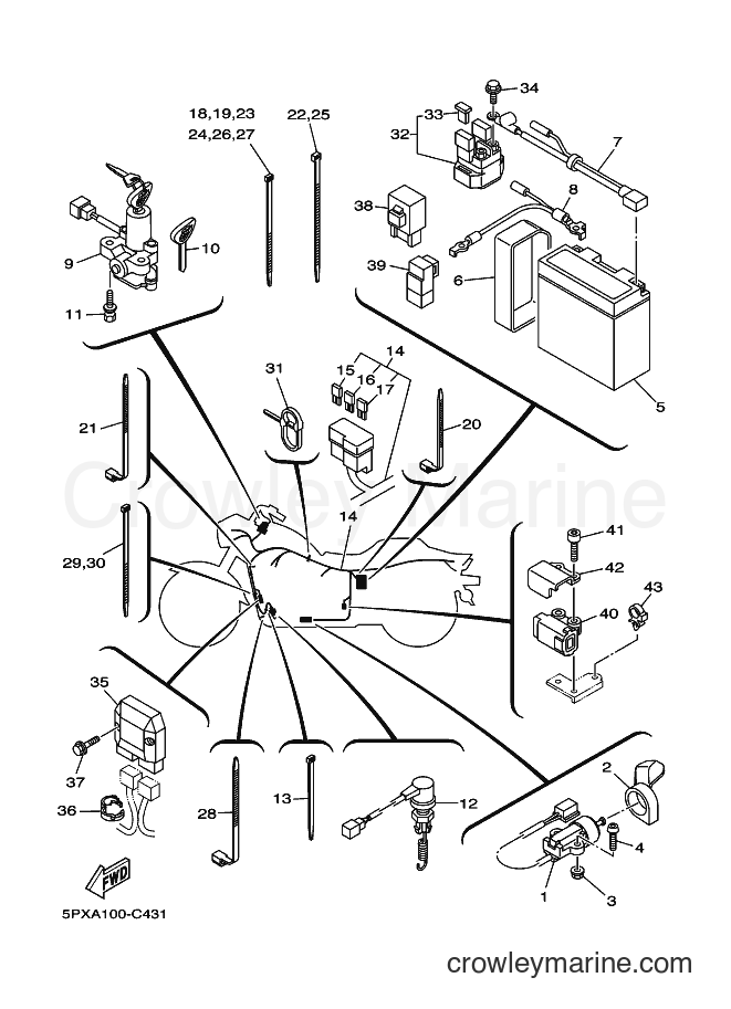 Yamaha Motors XV1700PC (2D83) [010] - ELECTRICAL 2