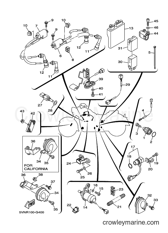 Yamaha Motors XV1700A (35S3) [010] - ELECTRICAL 1