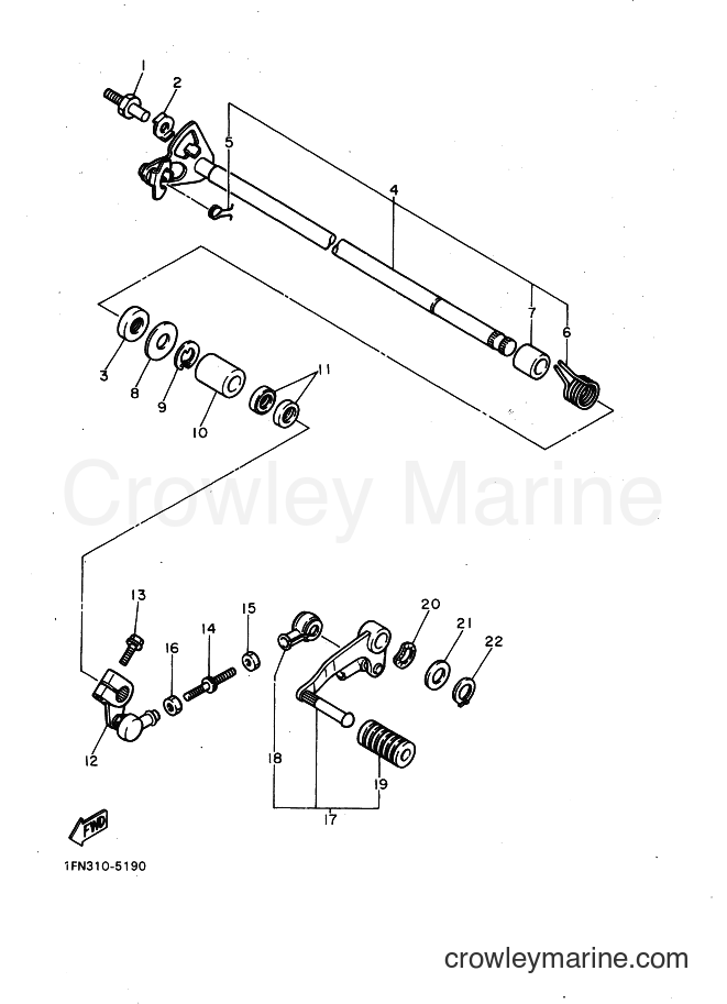 1987 Sport Bike FZ750 T - FZ750 T (2MG) [99A] - SHIFT SHAFT