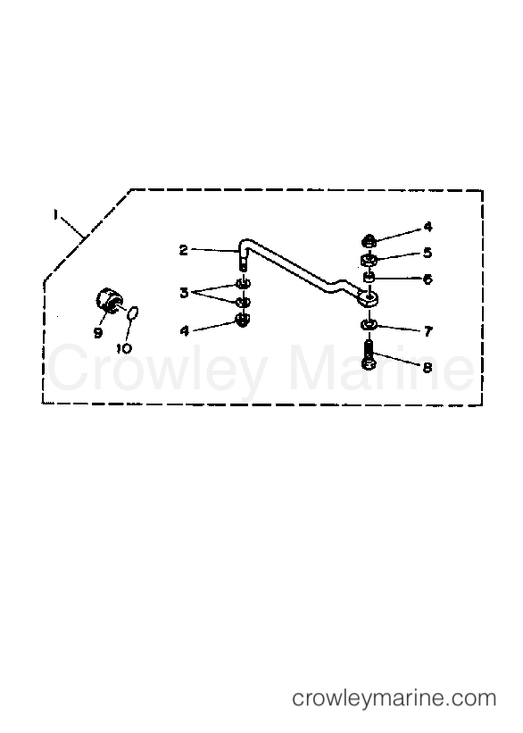 Yamaha Motors 90ETLH - STEERING GUIDE ATTACHMENT