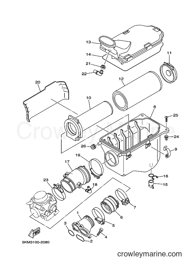 2002 ATV YFM660FWA - YFM660FWA (5KM3) [010] - INTAKE