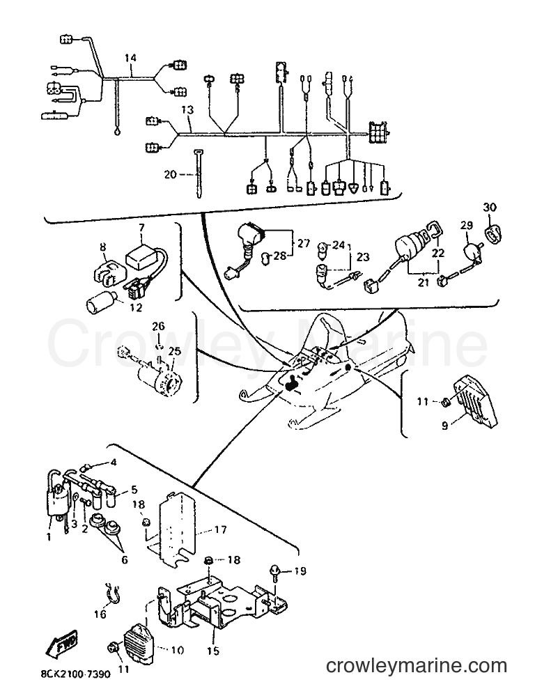 Yamaha Motors VT480TR (8CK2) [030] - ELECTRICAL 1