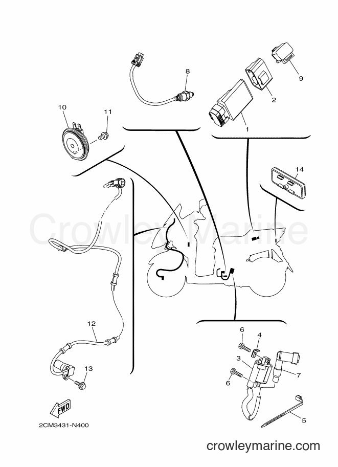 Yamaha Motors MW125 (2CMJ) [010] - ELECTRICAL 2