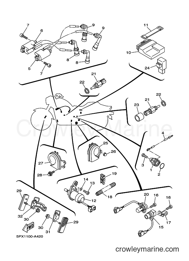 Yamaha Motors XV1700PC (5PX3) [010] - ELECTRICAL 1