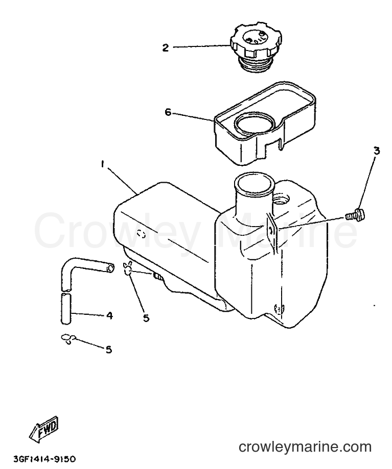 1996 Scooter CR50Z - CR50Z (3WN2) [999] - OIL TANK