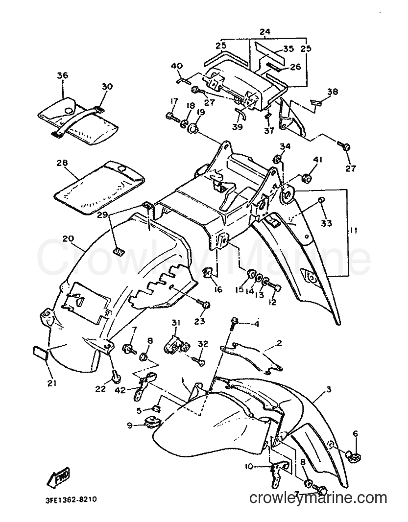 Yamaha Motors FZR1000 (3FE1) [999] - FENDER