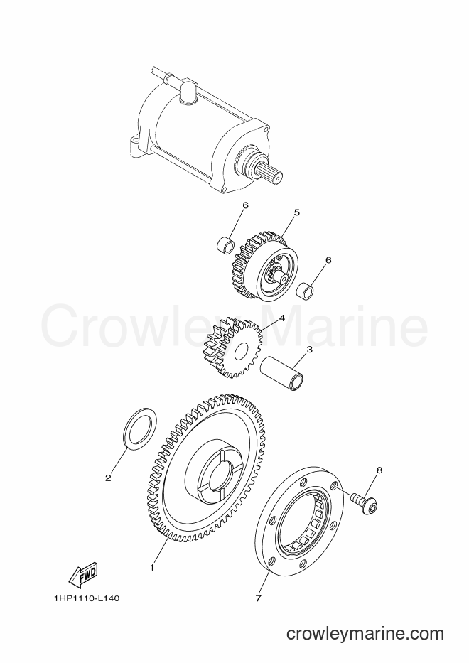2013 ATV YFM700FWA - YFM700FWA (1ND7) [010] - STARTER CLUTCH