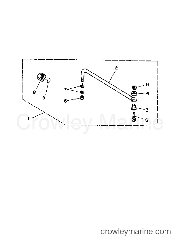 Yamaha Motors 115ETXG - STEERING GUIDE ATTACHMENT