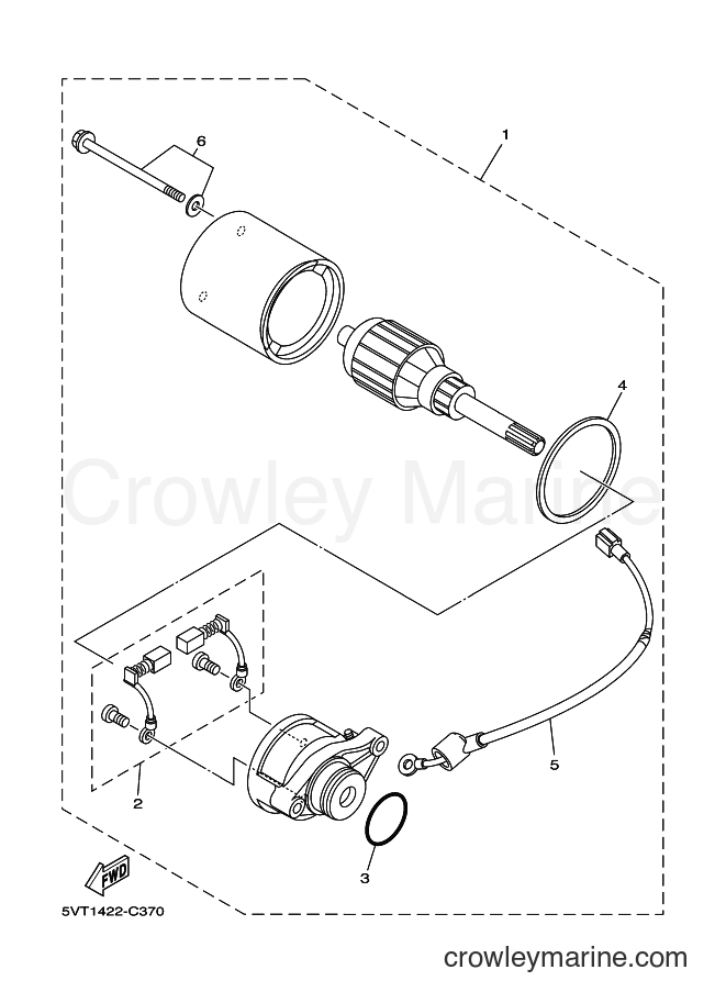 Yamaha Motors T110 (2P14) [010] - STARTING MOTOR