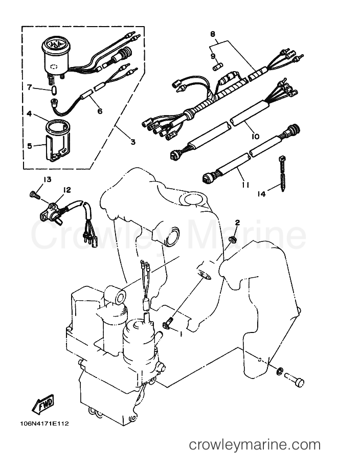 Yamaha Motors L130BETO (6N4) [010] - BRACKET 2
