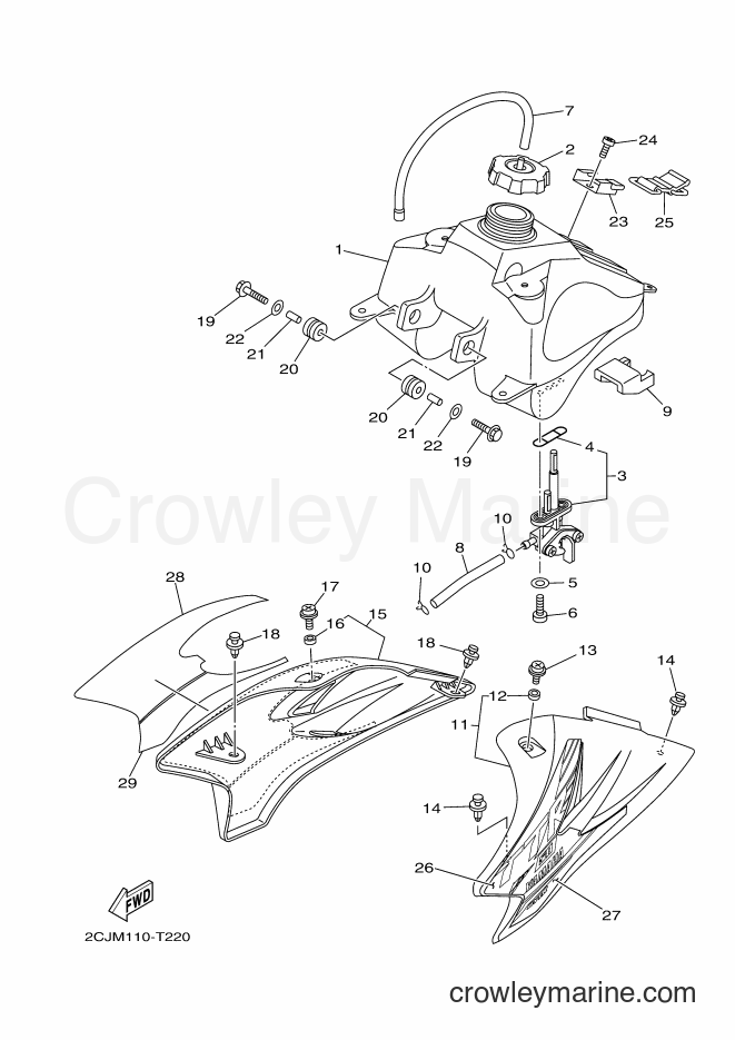 2018 Dirt Bike TT-R50E - TT-R50E (2CJP) [010] - FUEL TANK