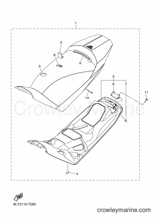 2018 Snowmobile SRS10LL - SRS10LL (8LY3) [010] - SEAT