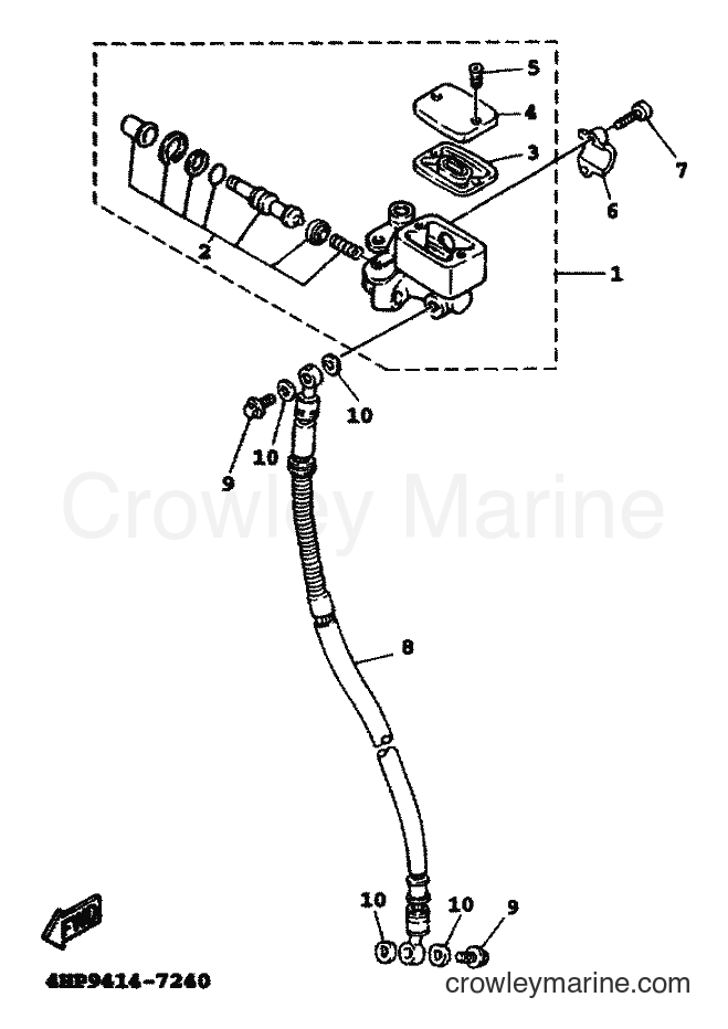 Yamaha Motors XC125A (5MJ2) [010] - FRONT MASTER CYLINDER