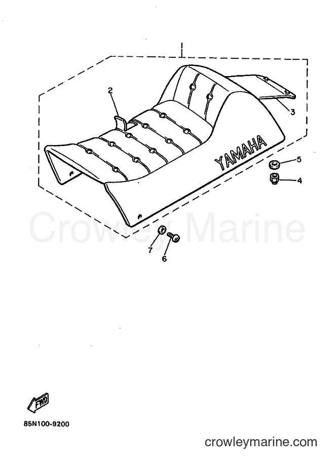 1989 Snowmobile CS340 - CS340 (85N1) [010] - SEAT