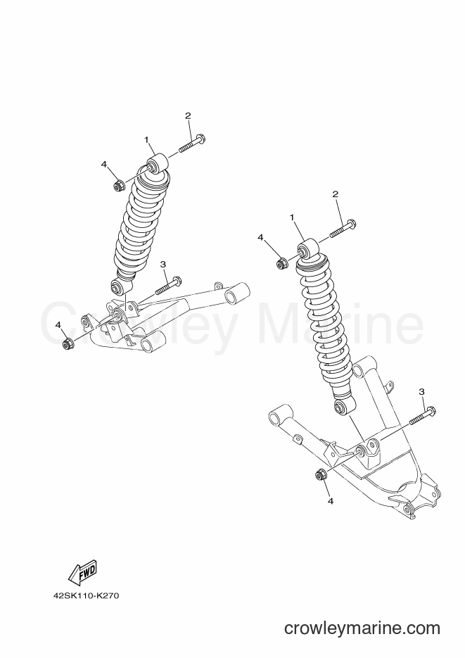 2011 ATV YXR700F - YXR700F (42SR) [010] - REAR SUSPENSION